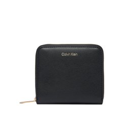 Calvin Klein Портфейл Foil Logo Medium Zip Around LV04F1120G Черен