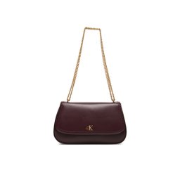 Calvin Klein Дамска чанта Ck Convertible Chain Medium Bag LV04F3171G Бордо