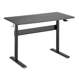 Компютърно бюро RFG Adler 2.6 (G04-22D-BS/BLACK), до 15кг. максимално натоварване, регулируема височина, поставка за слушалки, черно