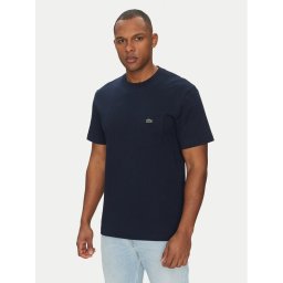 Lacoste Тишърт TH2827 Тъмносин Regular Fit