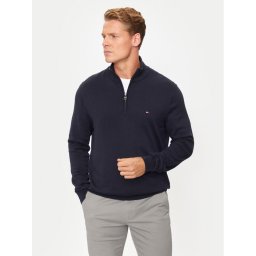 Tommy Hilfiger Пуловер Essential MW0MW37331 Тъмносин Regular Fit