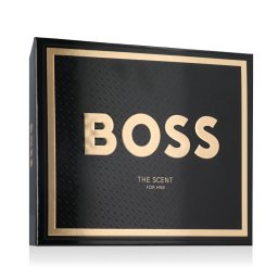 Hugo Boss Boss The Scent For Him комплект за мъже Eau de Toilette 100 ml + Дезодорант 150 ml + Душ г опция Black Festive Cover