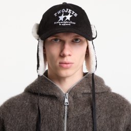 Шапка TwoJeys Heavy Silver Black Earflap Black Universal