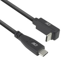 ACT Кабел USB-C - USB-C, 10Gbps, 60W, 1 м, конектори - 1 x прав и 1 x на 90