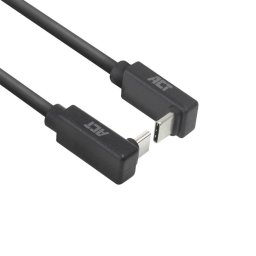ACT Кабел USB-C 10Gbps, 60W, 1м, конектори на 90° up/down angled