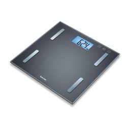 Beurer BF 180 diagnostic bathroom scale; Blue illuminated LCD display; Digi