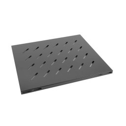 Lanberg 19" fixed shelf 1U / 465x500mm, max load capacity up to 120 kg, bla