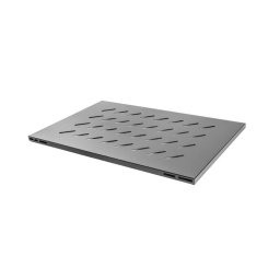 Lanberg 19" fixed shelf 1U / 465x715mm, max load capacity up to 120kg, blac