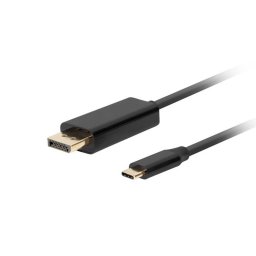 Lanberg USB-C (M) -> display port (M) cable 1.8m 4K 60Hz, black