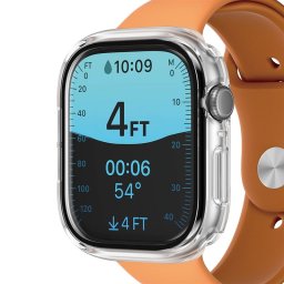 Водоустойчив кейс за часовник PanzerGlass за Apple Watch 46 mm, Full Body - Прозрачен