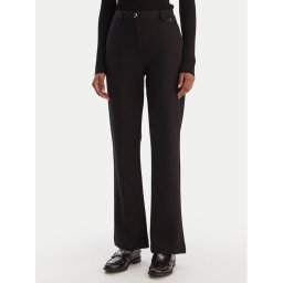 Guess Текстилни панталони W6RB11 KCMU2 Черен Straight Leg