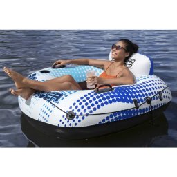 Надуваем пояс с облегалка Bestway Rapid Rider 43725, със сенник, 137 х 137 см