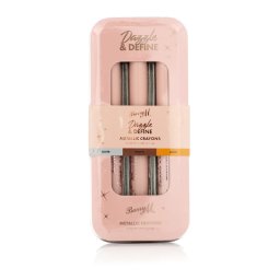Barry M Dazzle & Define Metallic Crayons (Orchid Flower, White, Galactic Teal) 3 бр. нюанс Silver, Truffle, Gold