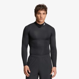 Тениска adidas Techfit Compression Training Mock Neck Long Sleeve T-Shirt Black S