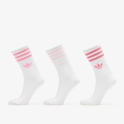 Чорапи adidas 3-Stripes Crew Socks 3-Pack Bliss Pink/ Clear Pink/ Pink Fusion S