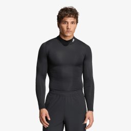 Тениска adidas Techfit Compression Training Mock Neck Long Sleeve T-Shirt Black L