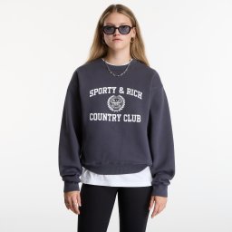 Суитшърт Sporty & Rich Varsity Crest Crewneck UNISEX Carbon M