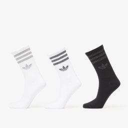 Чорапи adidas 3 Stripes Glitter Crew Socks 3-Pack White/ Silver Met./ Black L