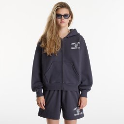 Суитшърт Sporty & Rich Varsity Crest Zip Hoodie UNISEX Carbon M