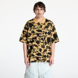 Тениска A BATHING APE 1St Camo Jacquard Relaxed Fit Polo Shirt UNISEX Yellow XL