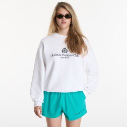 Суитшърт Sporty & Rich H&W Crest Embroidered Crewneck UNISEX White M