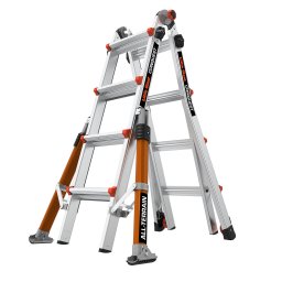 Телескопична алуминиева стълба Little Giant Conquest 2.0 M17, 4x4 стъпала за всички терени