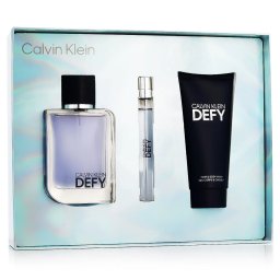 Calvin Klein Defy комплект за мъже Eau de Toilette 100 ml + Eau de Toilette 10 ml + Душ гел 100 ml