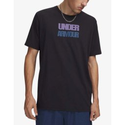 UNDER ARMOUR Block Logo Ss Tee Black