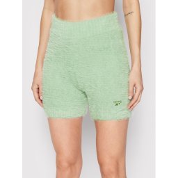 Reebok Шорти от плат Cozy Legging H46811 Зелен Fitted Fit