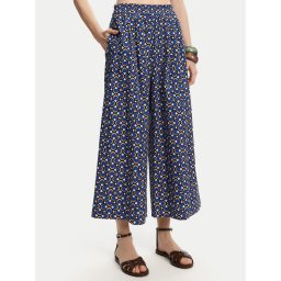 Weekend Max Mara Панталони тип кюлоти Virgin 2515131102 Син Relaxed Fit