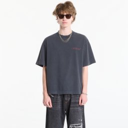 Тениска Off-White Cut Here Arrow Skate Tee UNISEX Fade Out Black/ Port Royal S