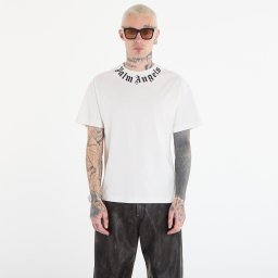 Тениска Palm Angels Neck Logo Regular Tee UNISEX Off White/ Black XL