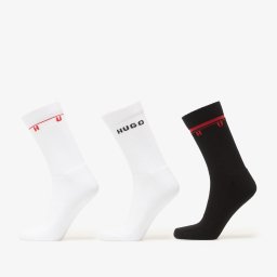 Чорапи Hugo Boss 3 Pack Quarter Socks Rib Spaced Multicolor 39-42