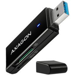 Axagon Slim super-speed USB 3.2 Gen 1 card reader with a direct USB-A conne