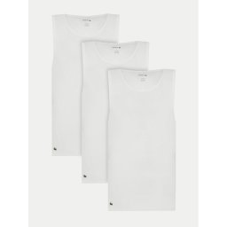 Lacoste Комплект потници без ръкави TH9009 Бял Regular Fit