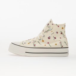 Сникърси Converse Chuck Taylor All Star Lift Platform Embroidered Blooms Hi Egret/ Vintage White/ Black EUR 35