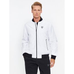 EA7 Emporio Armani Яке бомбър 8NPB12 PN7LZ 1100 Бял Regular Fit
