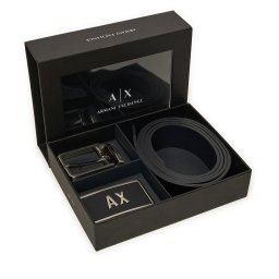 Мъжки колан Armani Exchange XM000185 AF11958 MC038 Черен