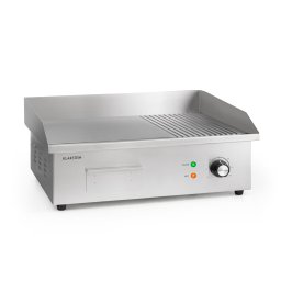 Klarstein Grillmeile 3000GR, електрическа скара, 3000 W, плоча за скара, 54.5 x 35 см, гладка/ребра (TK56-Grillmeile-3GR)