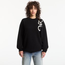 Пуловер Off-White Vertical Bookish Knit Crew UNISEX Black Ivory M