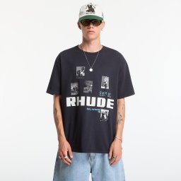 Тениска Rhude Winter 91 Rallye Tee Vintage Black/ White/ Blue XXL