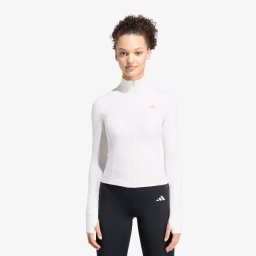 Суитшърт adidas 3-stripes Studio Zip Through Jacket Chalk White L