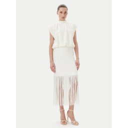 Bruuns Bazaar Коктейлна рокля Pentzia Malisa BBW4432 Бял Regular Fit