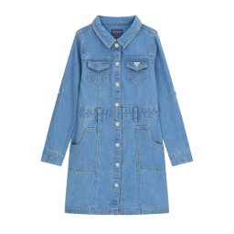 Guess Дънкова рокля J6RK32 D4EU0 Син Regular Fit