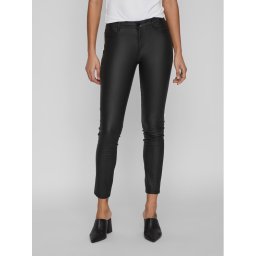 Vila Текстилни панталони Commit 14036194 Черен Skinny Fit