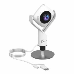 j5create JVCU360 Уеб камера - 360°, Full HD, 6 режима, USB, Черна