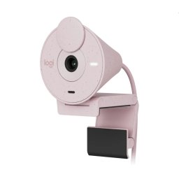 Logitech Brio 300 Уебкамера - Full HD, RightLight 3, USB-C, Розова
