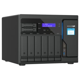 Мрежови диск (NAS) Qnap TS-855X-8G, осемядрен Intel Atom C5125 2.8 GHz, без твърд диск (6 x 3.5-inch + 2 x 2.5-inch SATA 6Gb/s, 3Gb/s ), 8GB RAM, 2x 10/100/1000/2500 LAN, 1x 10/100/1000/10000 LAN, 3x USB 3.2 Gen 1