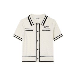Guess Пуловер J6RR16 Z4652 Бял Regular Fit