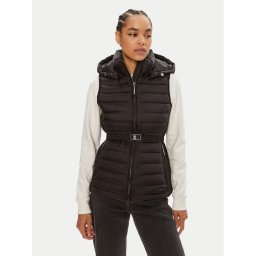 Calvin Klein Жилетка за костюм Lw Padded Waist Smocking K20K207107 Черен Slim Fit